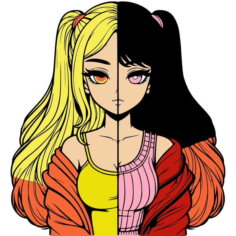 realistic girl split