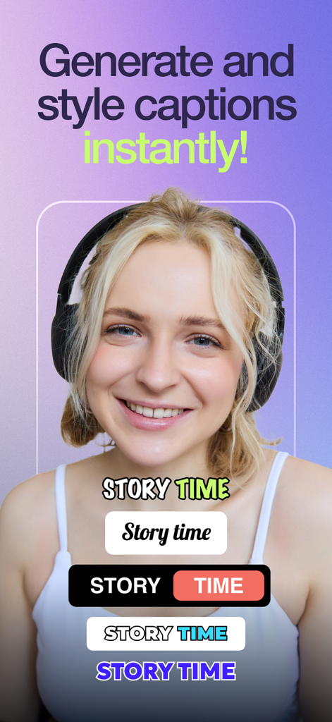 CueCam: Video Teleprompter - Interfaz para generar y dar estilo a los subtítulos de vídeo al instante en CueCam