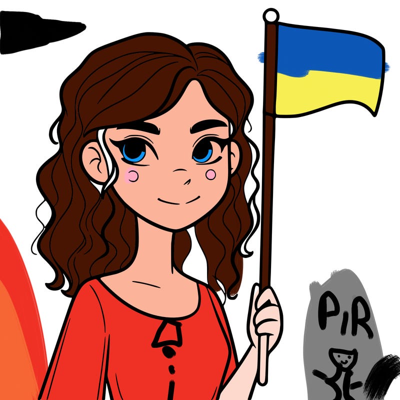 hot girl holding a flag