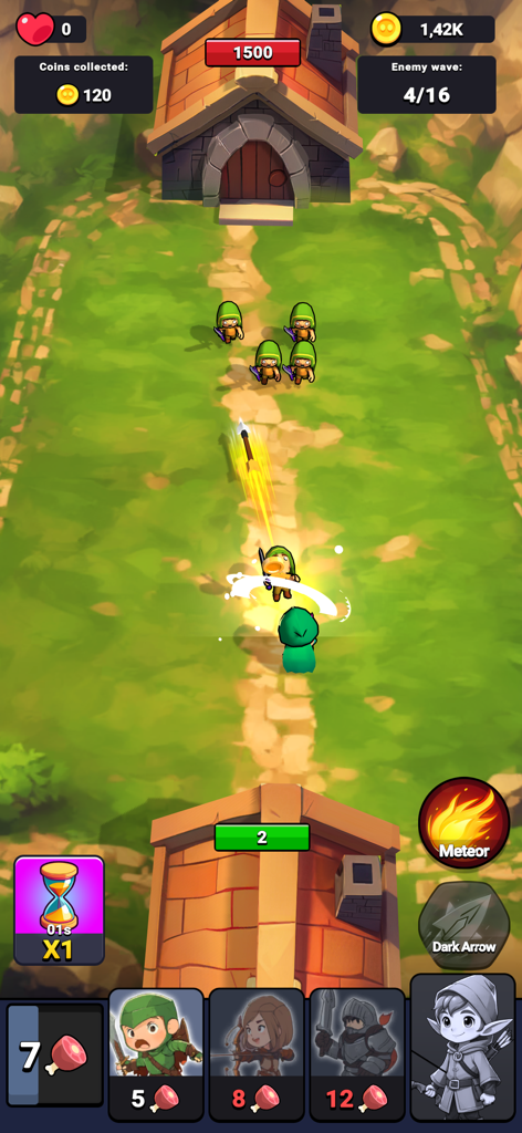 Age of Heroes | Warriors Clash - Age of Heroes Warriors Clash gameplay showing tactical combat between units on a green battlefield path