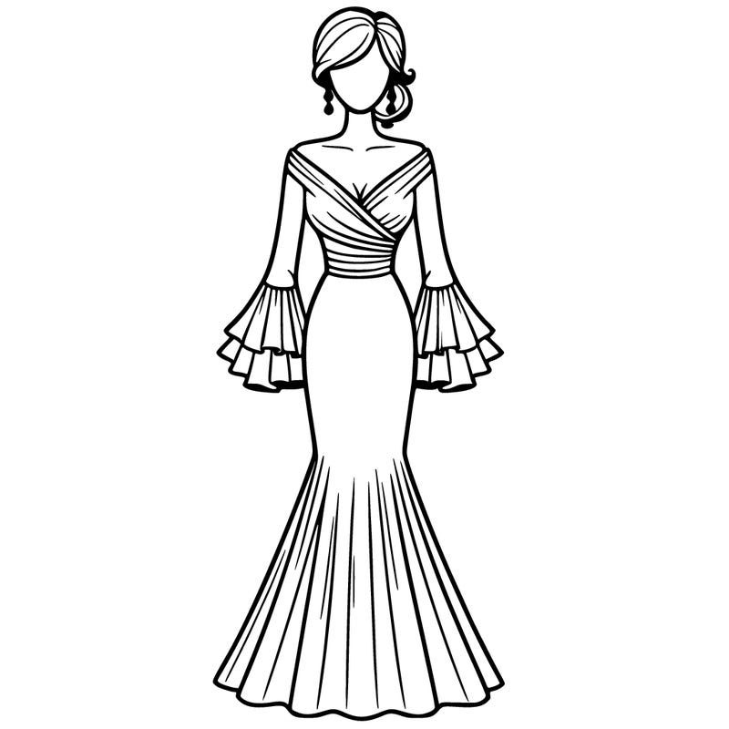 elegant straight dress