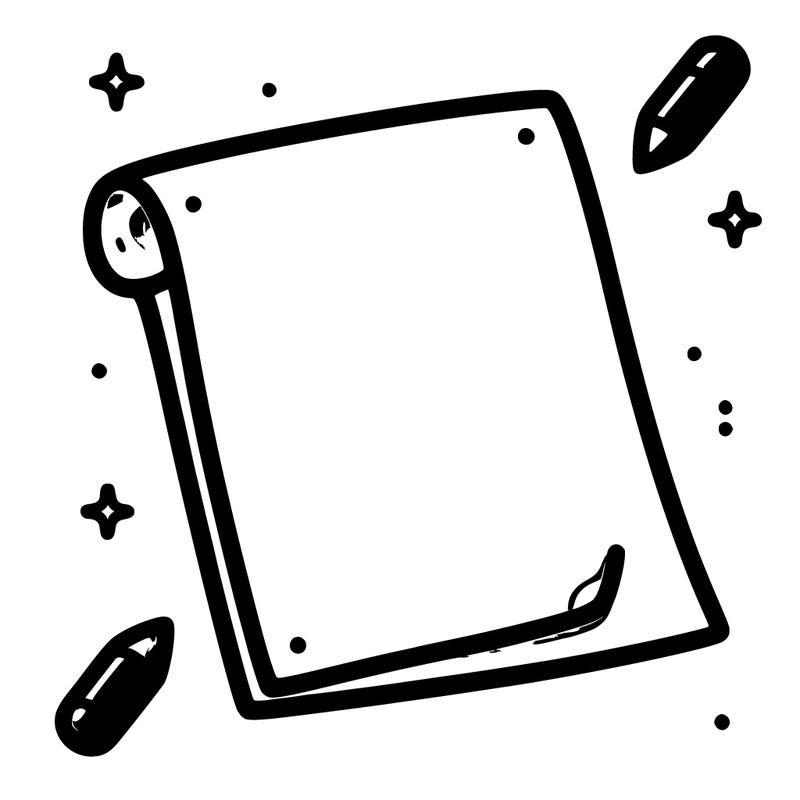 nothing just a blank piece of paper nothing on it