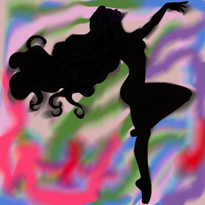 realistic woman dancer