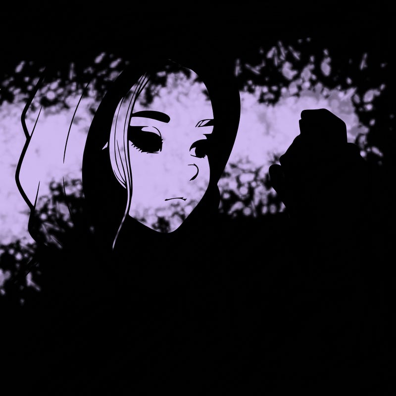 a realistic girl, spray painting