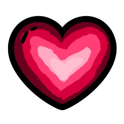 a blank heart