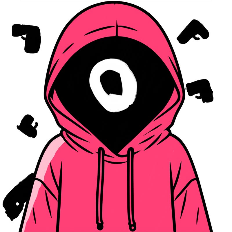 faceless girl in hoodie