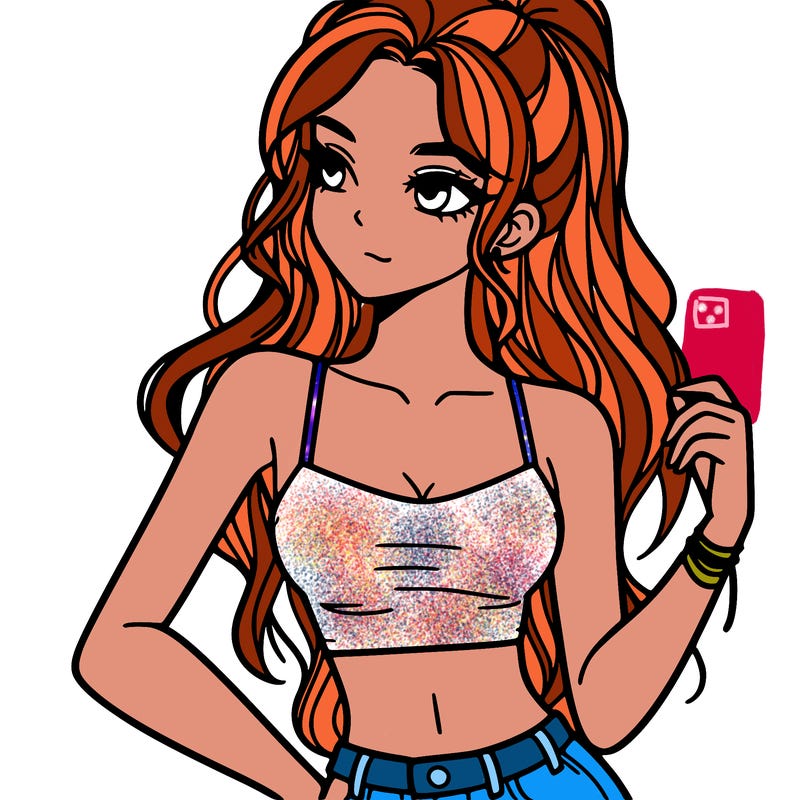 girl in crop top
