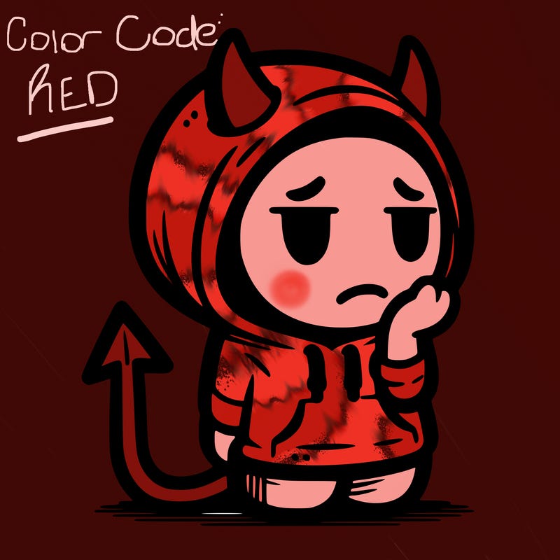 devil with hoodie and bored