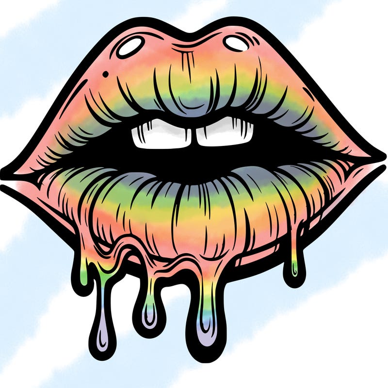 lips that look realistic and drip