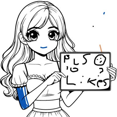 realistic pretty girl holding blank sign