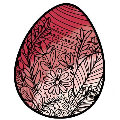 a detailed and realistic easter egg