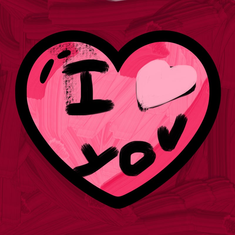a blank heart