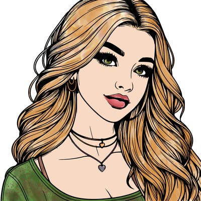 detailed realistic girl