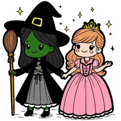 witch with a princess