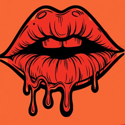lips that look realistic and drip
