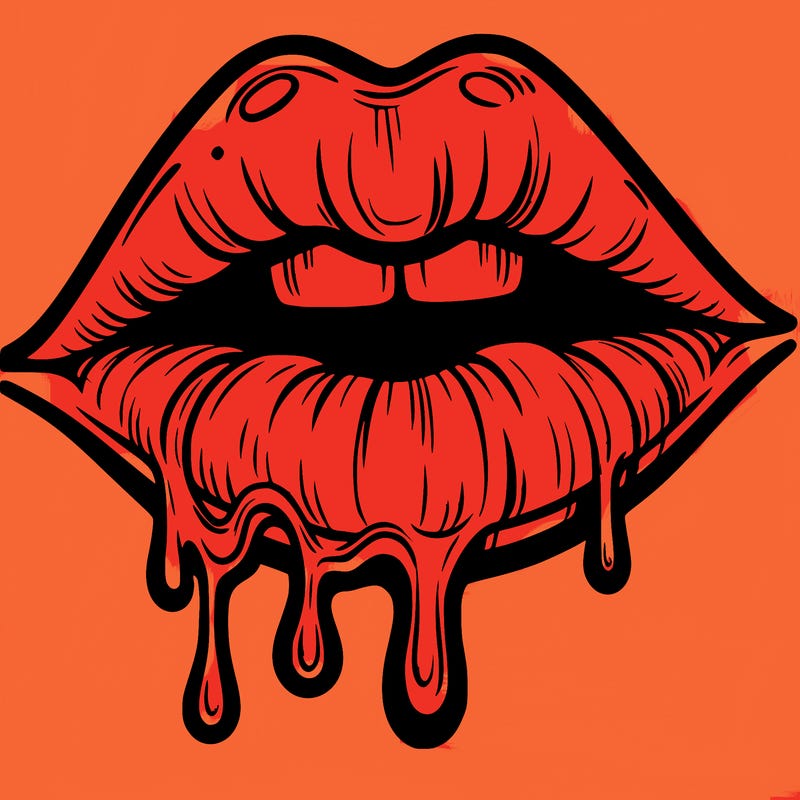 lips that look realistic and drip