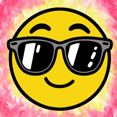 emoji with sunglasses