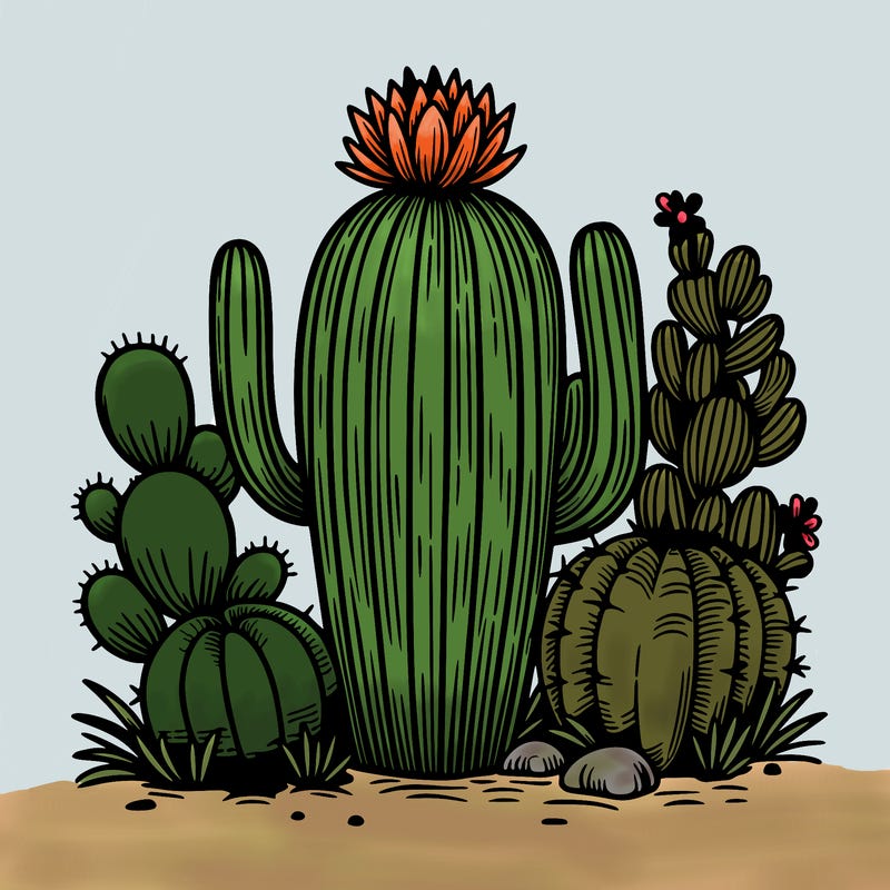realistic cactus