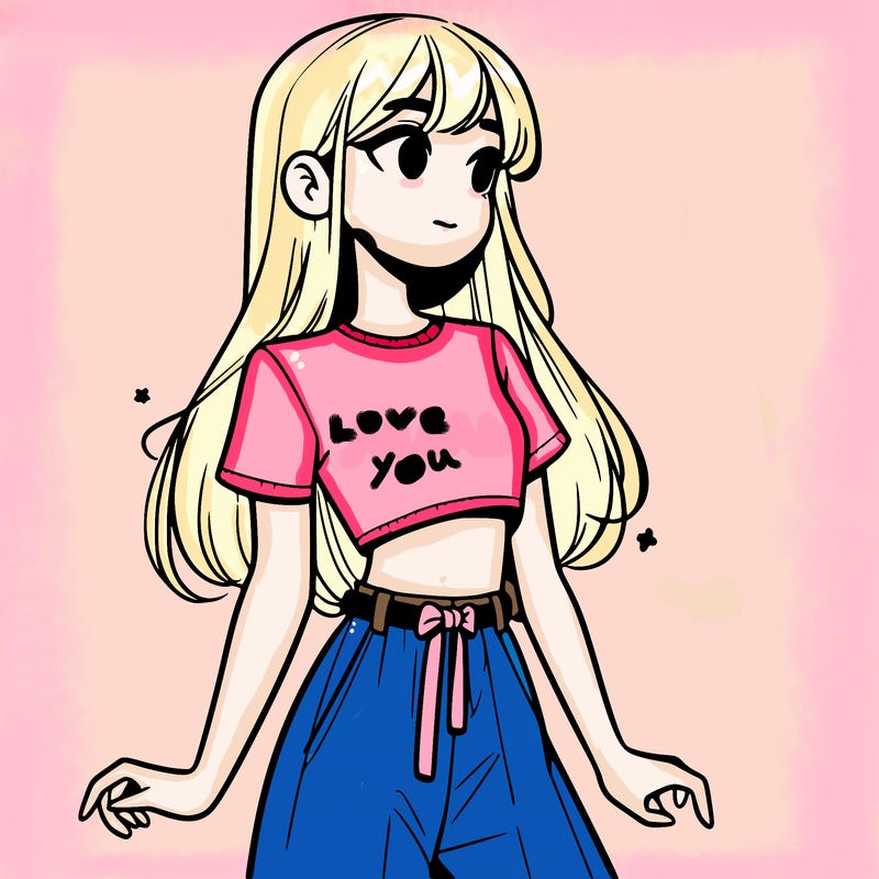 girl in a cute crop top