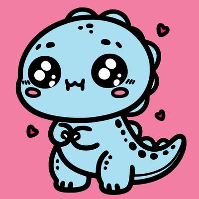 cute kawaii t-rex