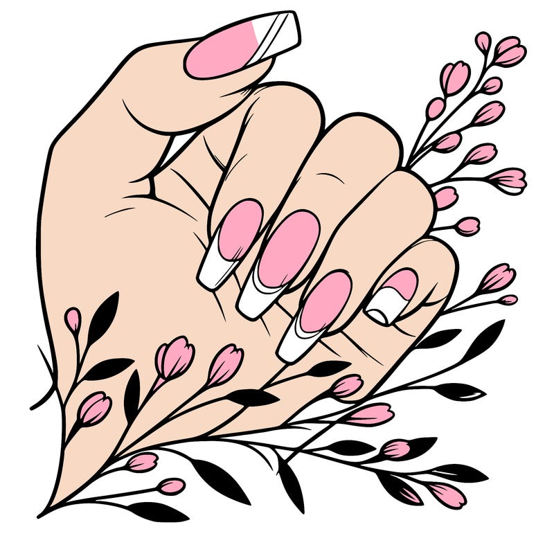 nails with french tip