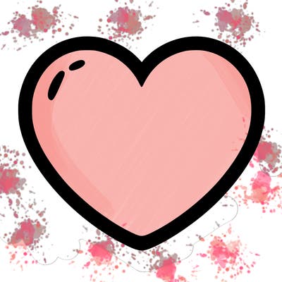 a blank heart