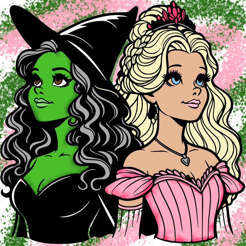 'elphaba and glinda (realistic)
