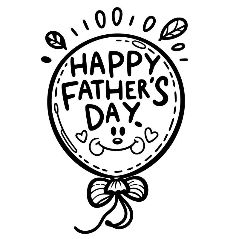 happy fathers day ballon