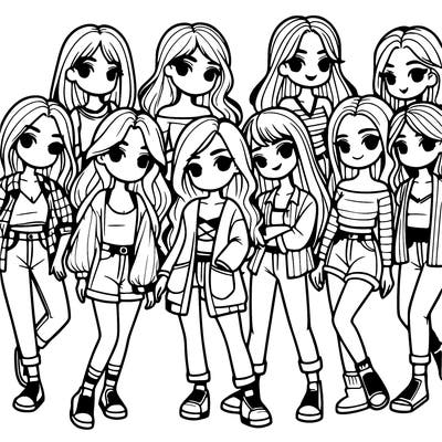 group of girls