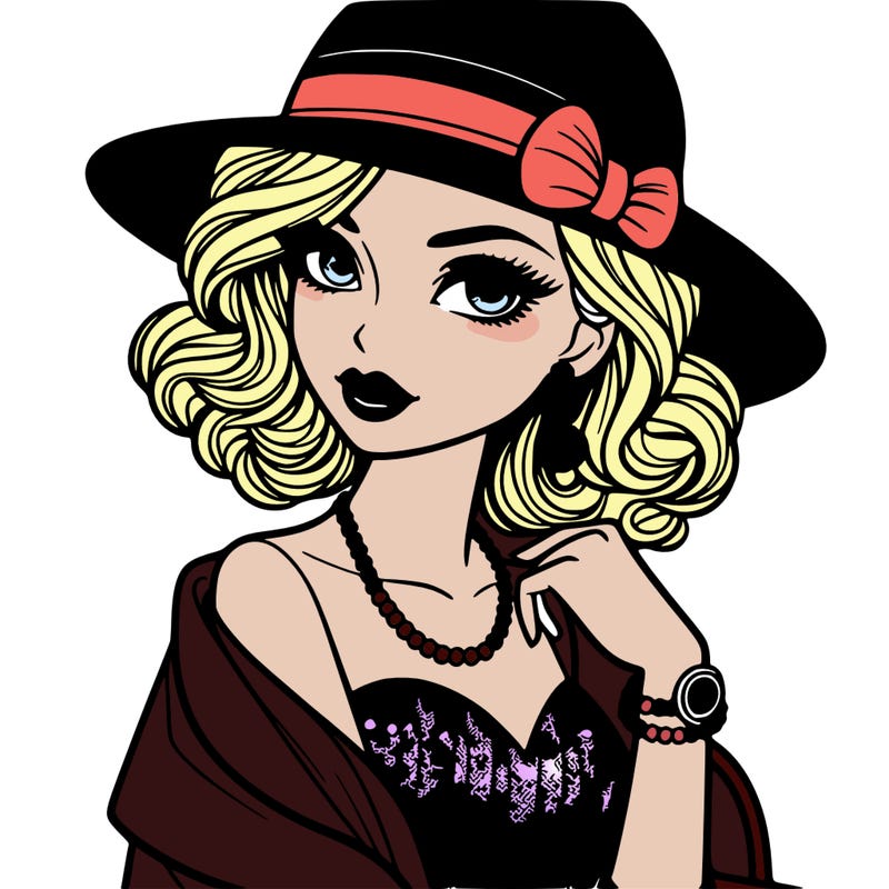 stylish evening girl