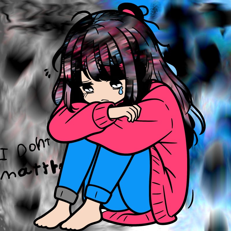 depressed girl