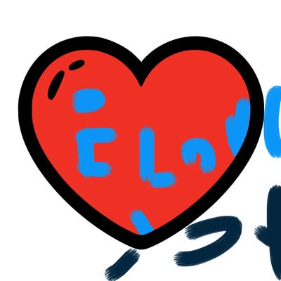 a blank heart