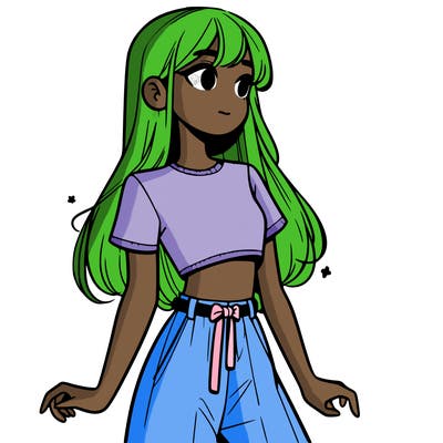 girl in a cute crop top