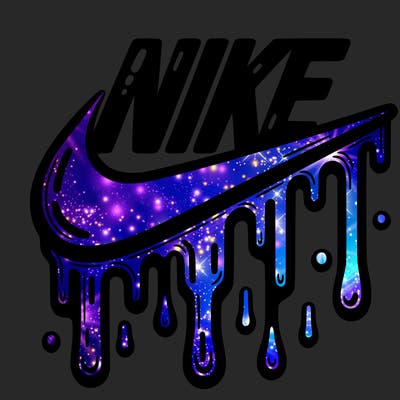 dripping nike logo