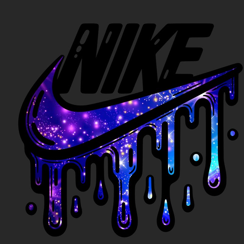 dripping nike logo