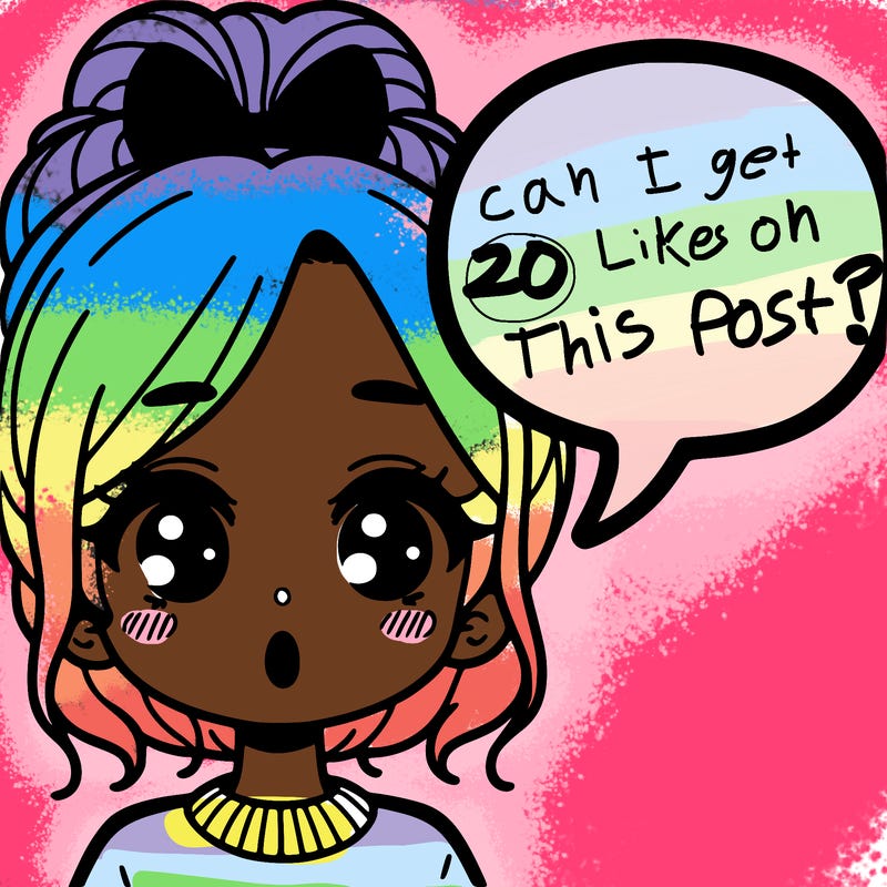 a girl with a word bubble by her mouth