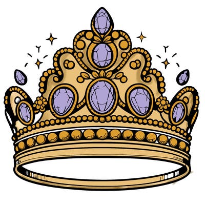 a realistic princess tiara with gems