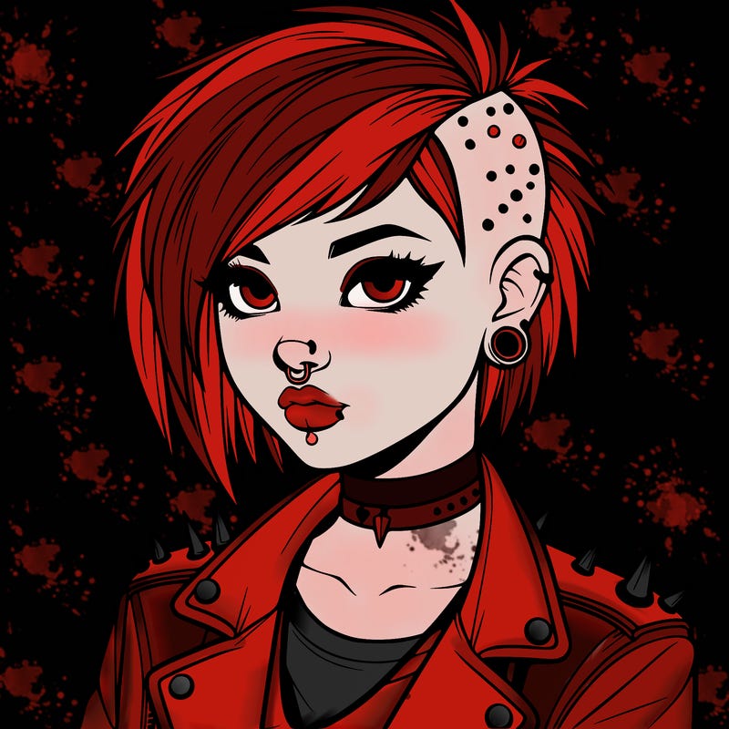 realistic punk girl