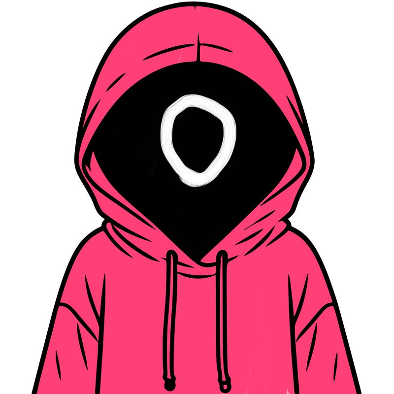 faceless girl in hoodie