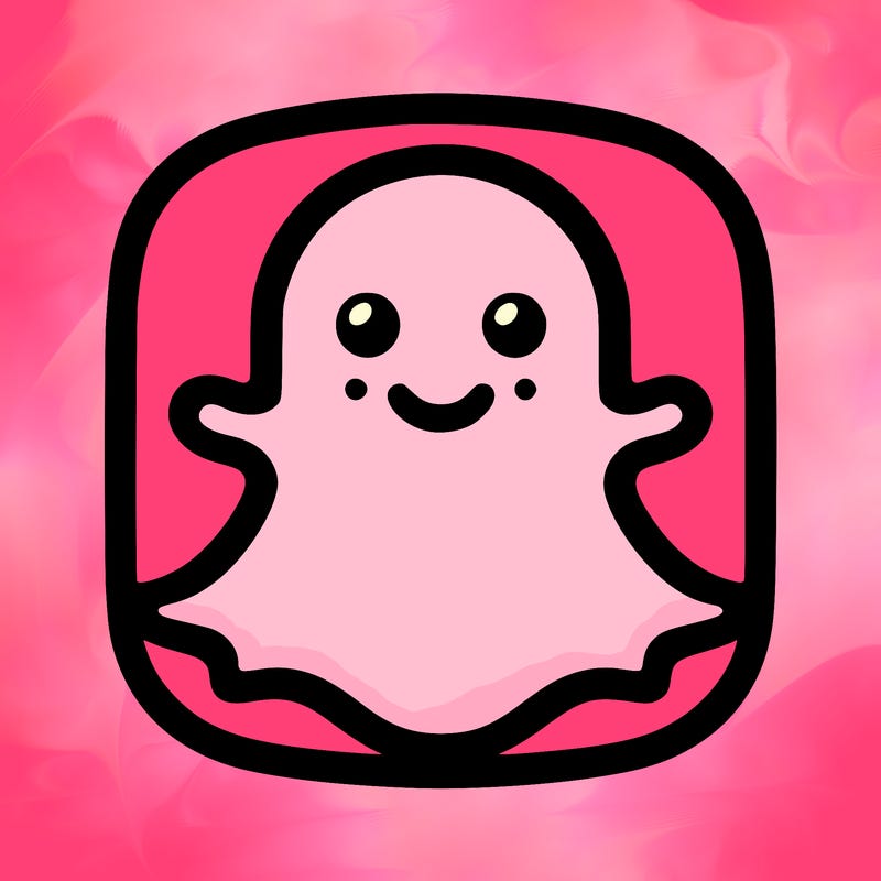 snapchat logo without a face