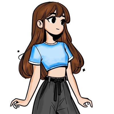 girl in a cute crop top