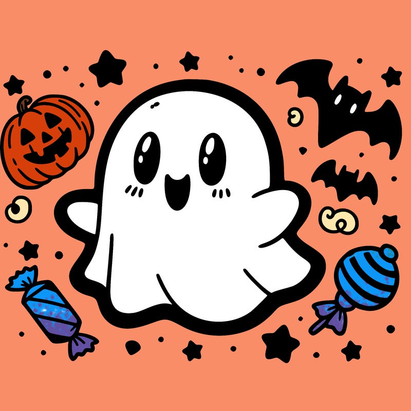 halloween cute little ghost