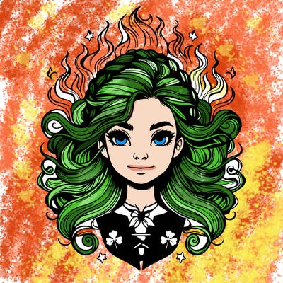 realistic fiery irish girl