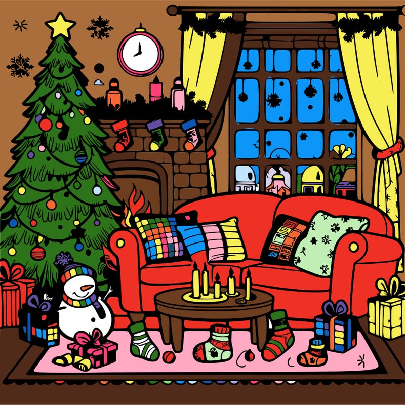 christmas living room