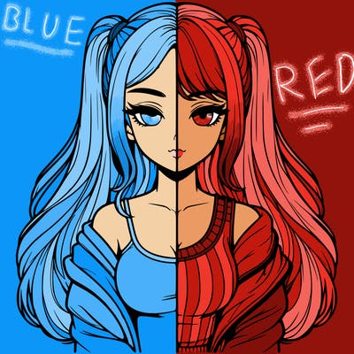 realistic girl split