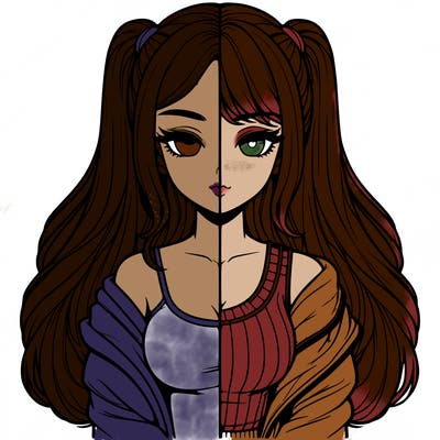 realistic girl split