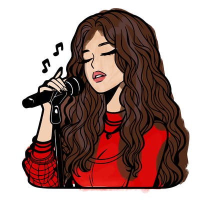 realistic female singer