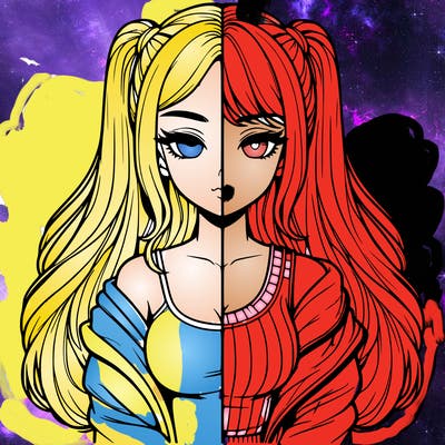 realistic girl split