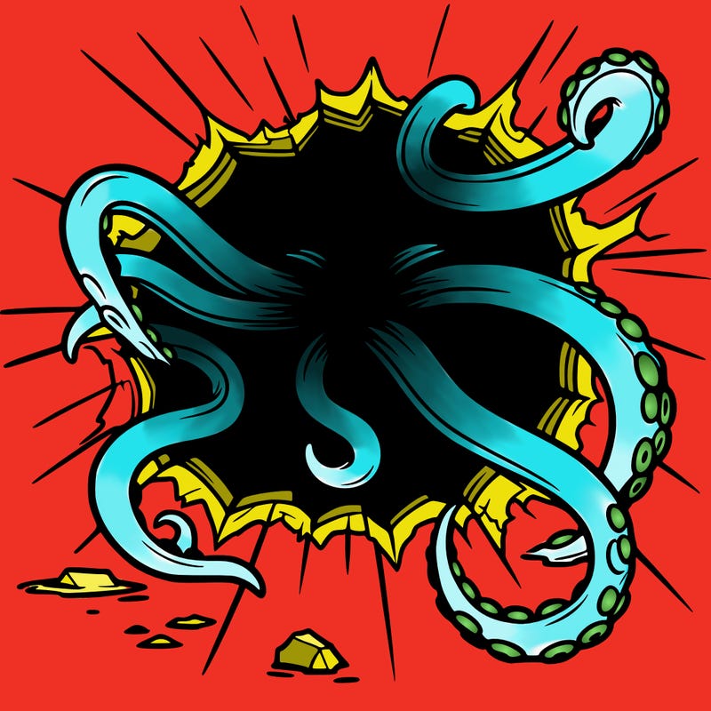 a rip in reality with tentacles coming out