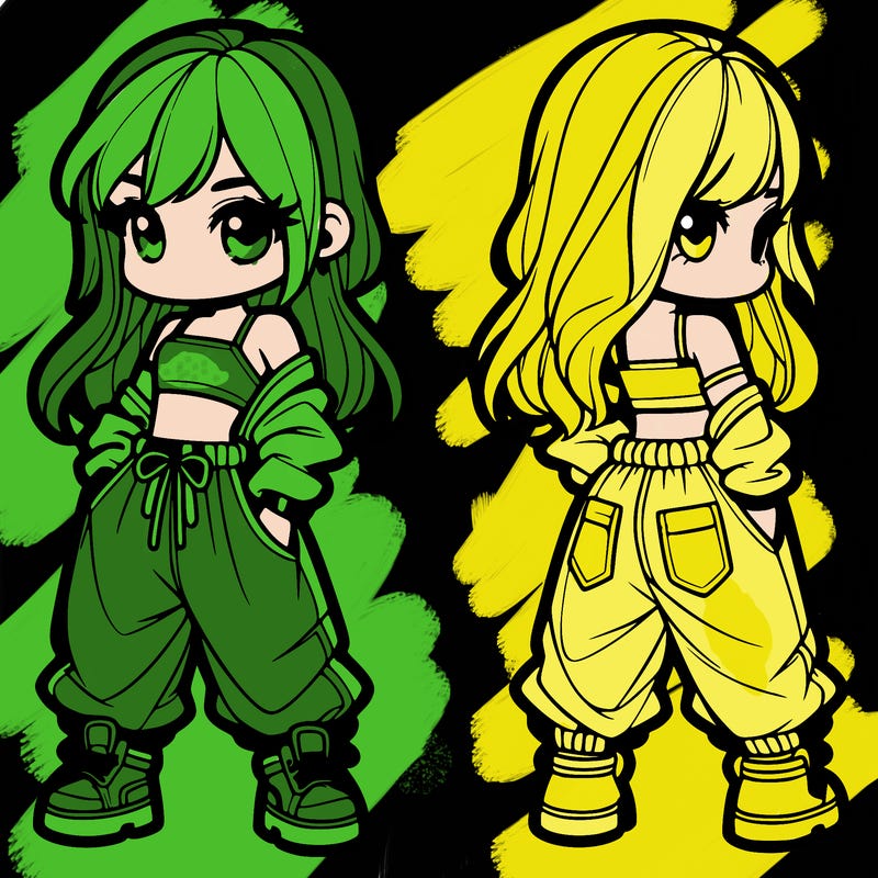 girl in crop top and baggy pants